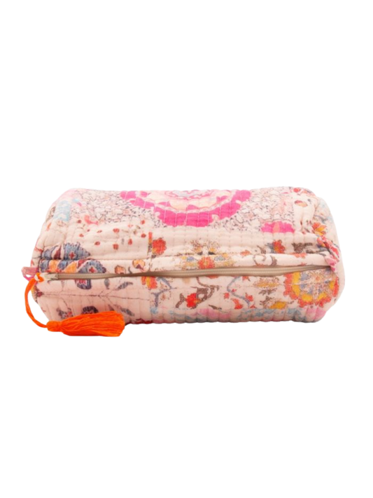 pouch toillettas roze beige ibiza