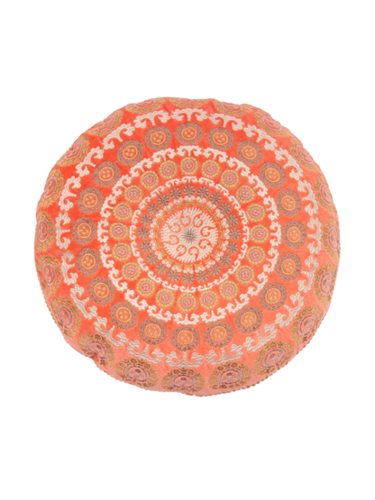 Rond kussen ibiza oranje