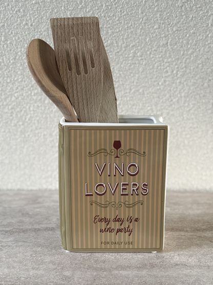 Vaas boek groen beige vino