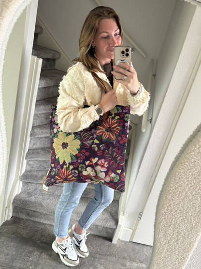 Shopper tas strandtas met rits - verhouding.