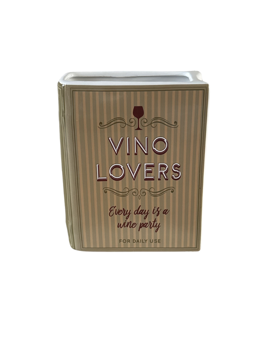 Vaas boek groen beige vino