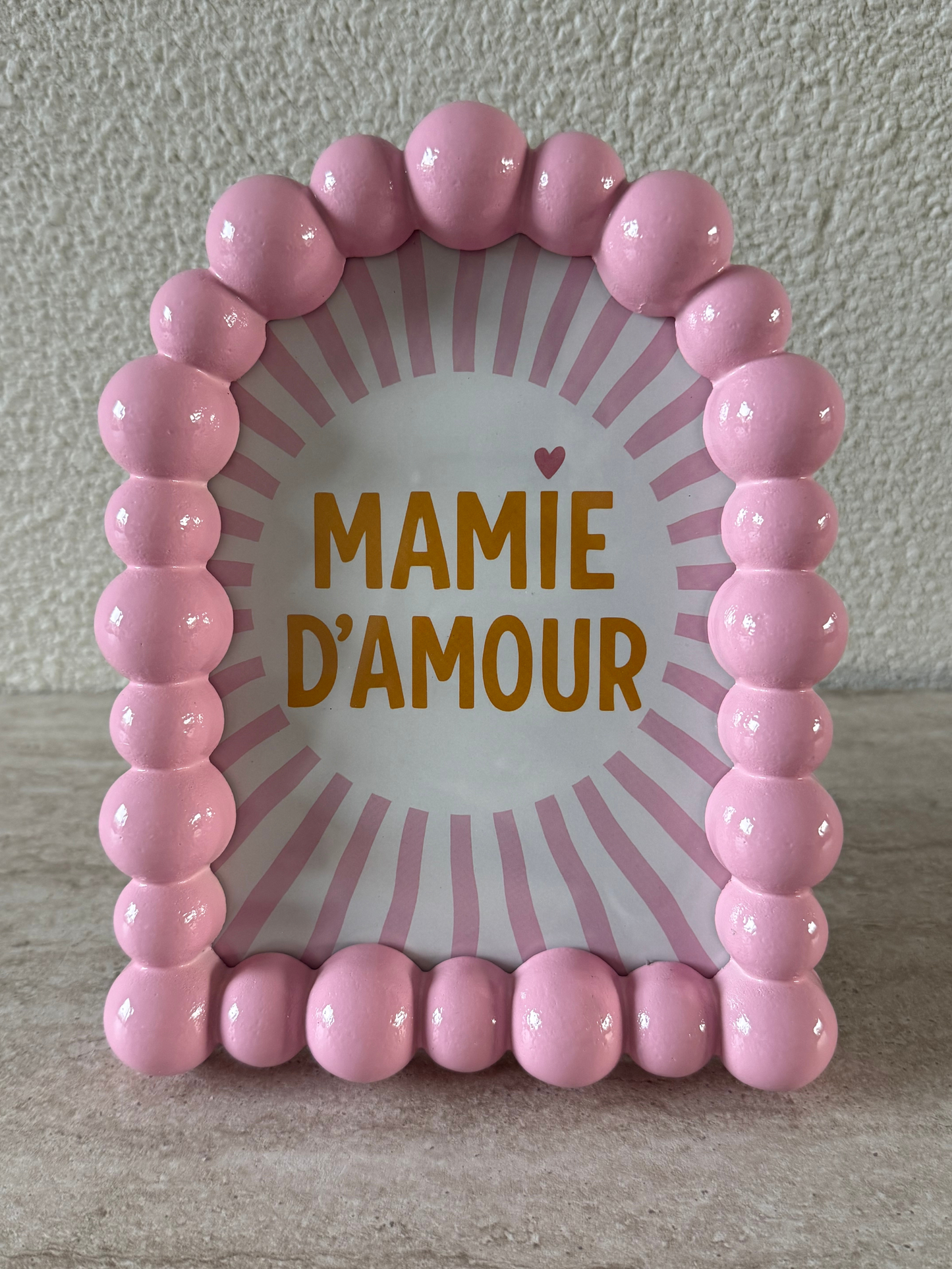 Fotolijst roze bolletjes cadeau