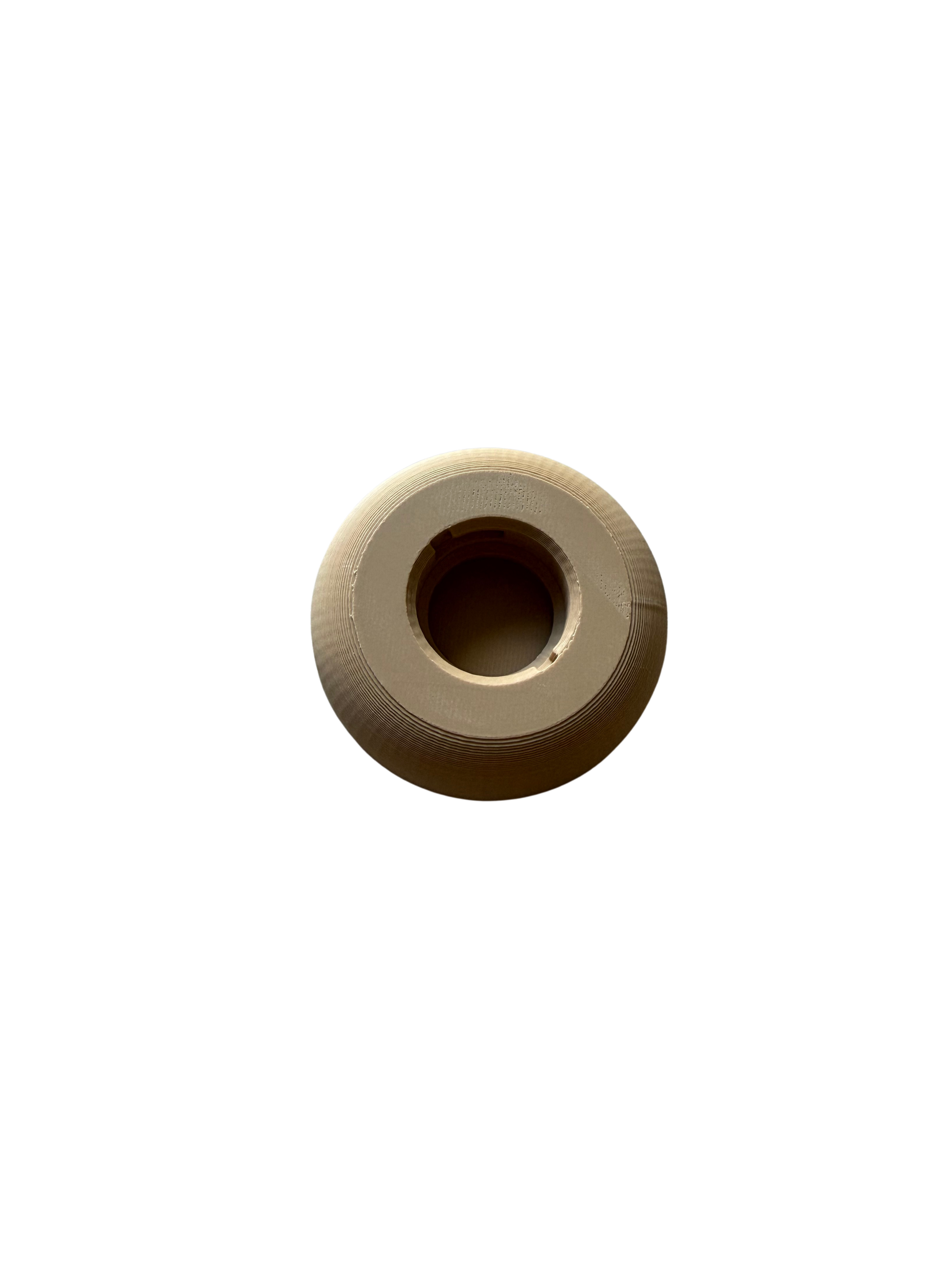Stapelbare kandelaar basis kleur beige.