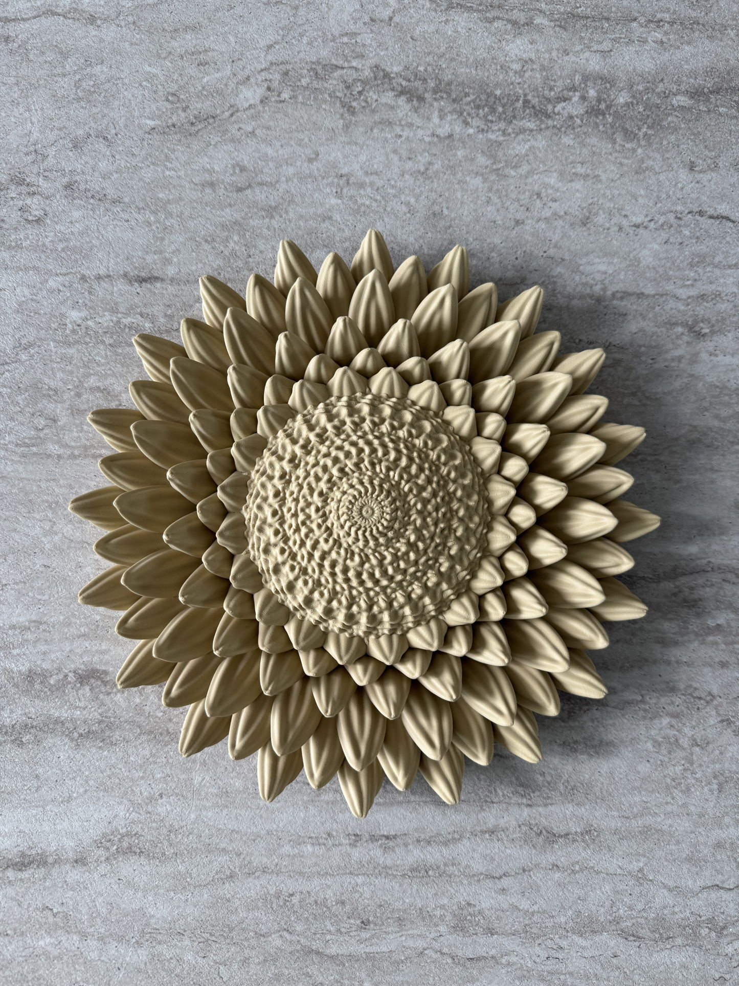 Wandbord Zonnebloem - Beige