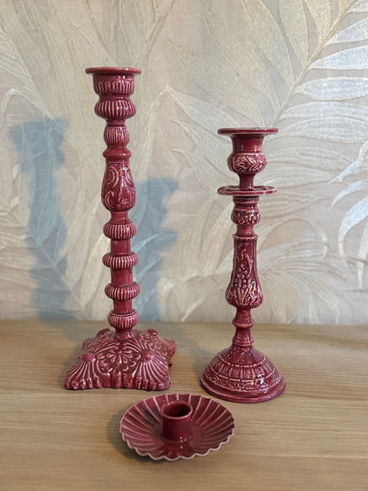 Kandelaar Loren Burgundy