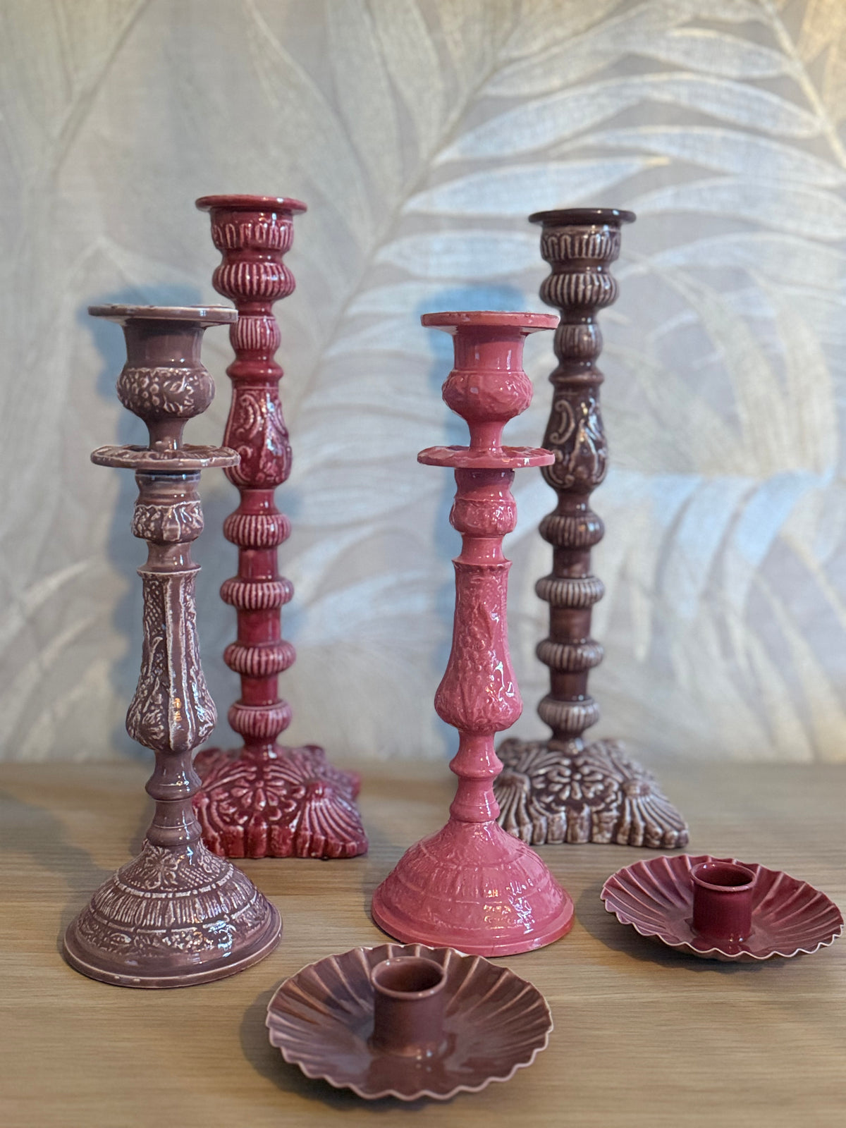 Kandelaar Loren Burgundy