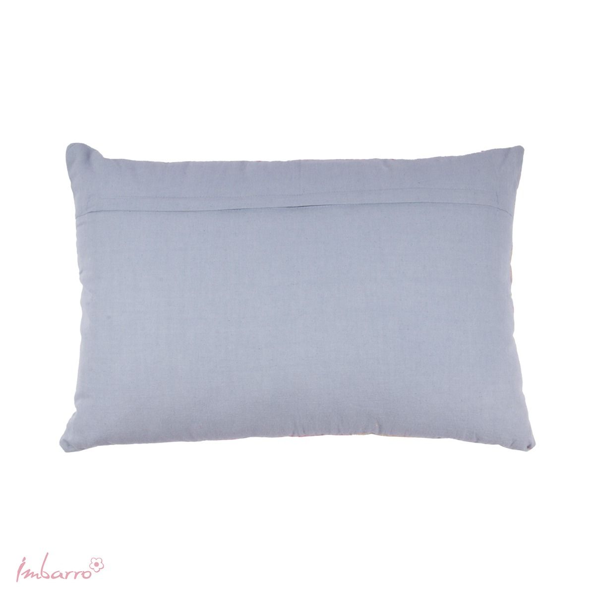 kussen handgemaakt geborduurd blauw