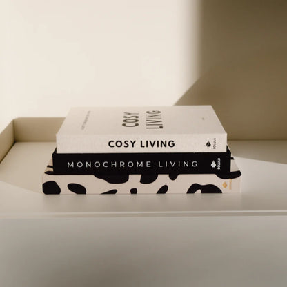 Leopard opbergboek L liggend met andere opbergboeken.