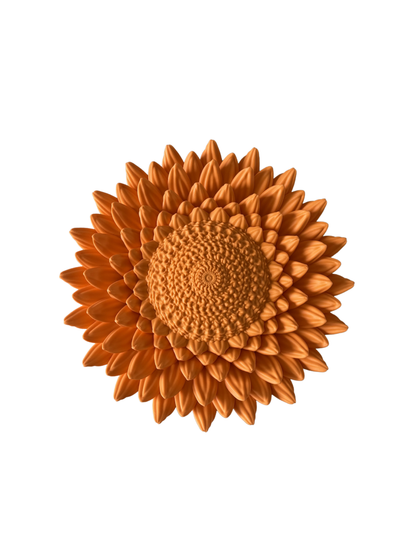 Wandbord Zonnebloem - Oranje