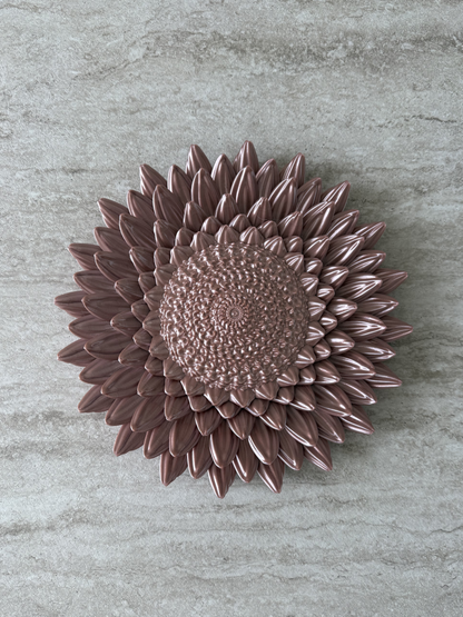 Wandbord Zonnebloem - Rose goud