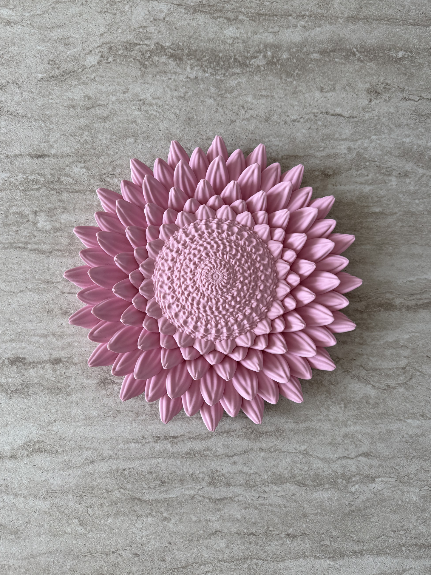 Wandbord Zonnebloem - Roze