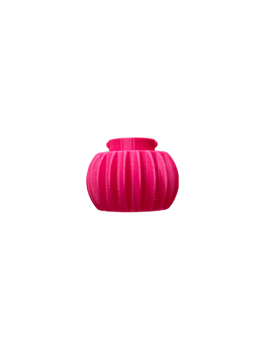 Stapelbare kandelaar vorm kleur fel roze.