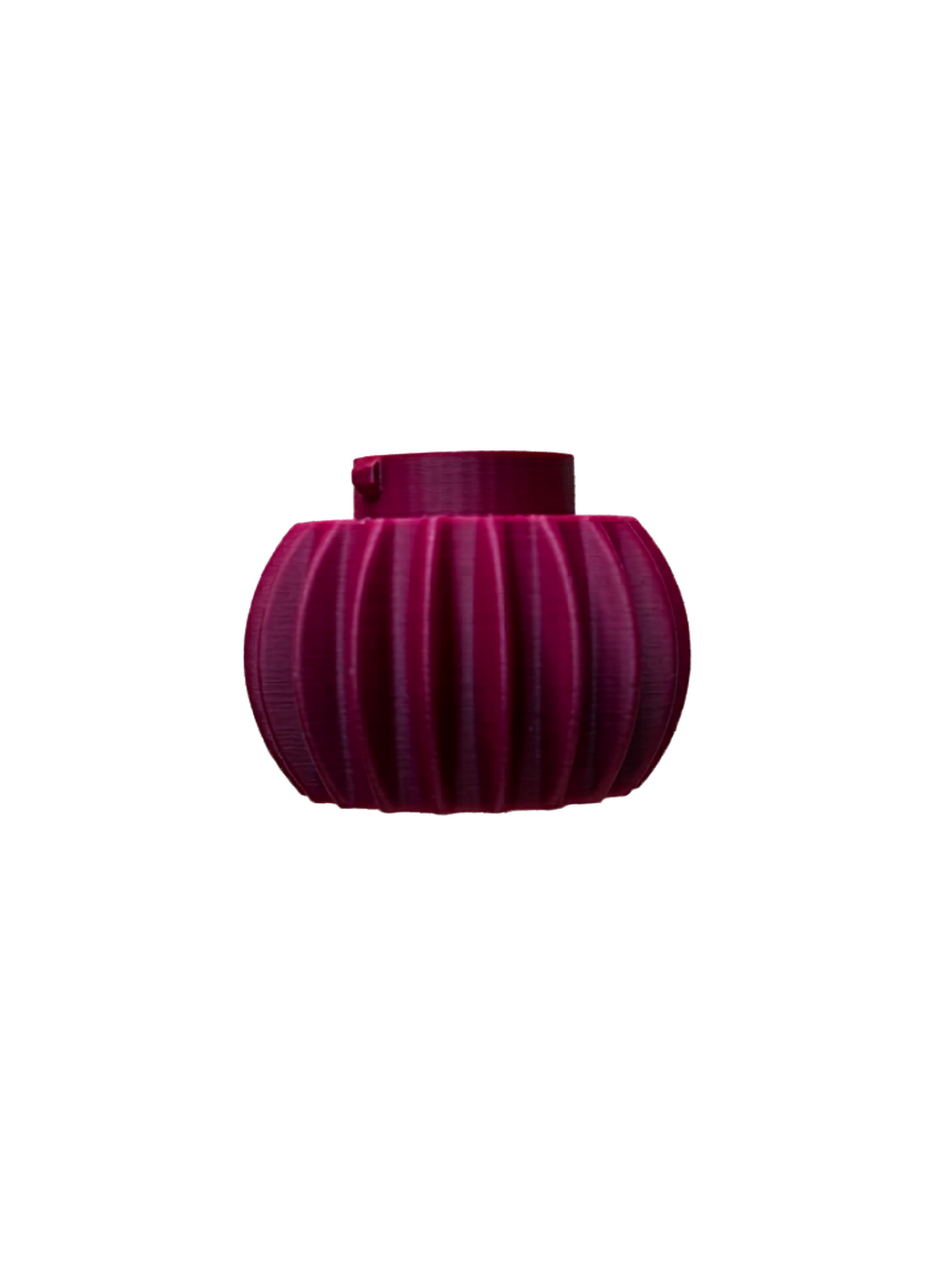 Stapelbare kandelaar vorm kleur donker roze.