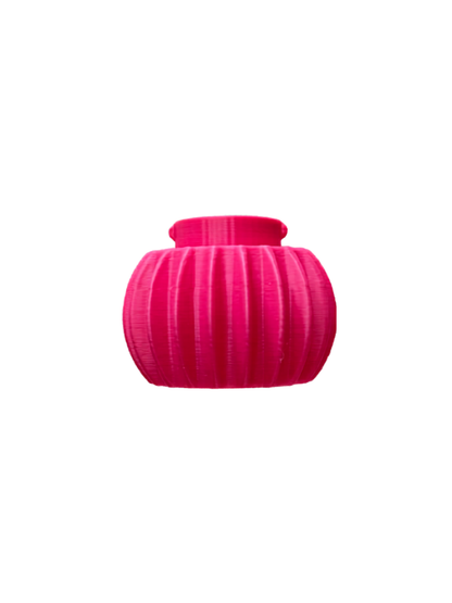 Stapelbare kandelaar vorm kleur fel roze.
